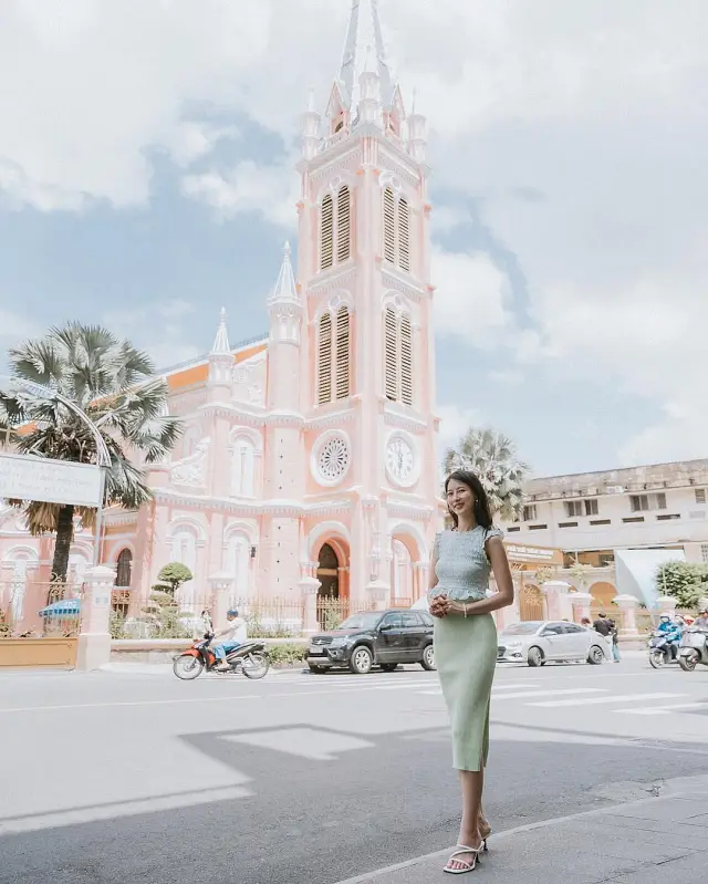 베트남 호치민 탄딘 성당 후기💗 진짜 핑크색 성당이 실제로 있었어요