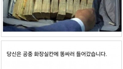 화장실에서 현금 5억 들어있는 가방 발견하면?.jpg