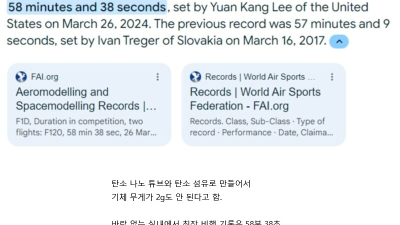 아재들은 모르는 요즘 고무동력기 근황