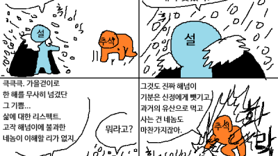 올해 명절 근황