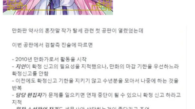 탈세 만화가를 선처해달라 부탁한 일본검찰