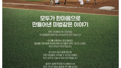 팀별 마지막 한국시리즈 우승 기념 신문광고