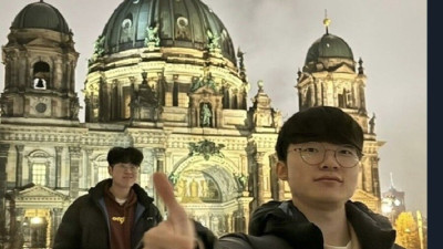 합성이 아닌 페이커 제우스 사진