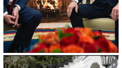 실시간 인수인계 중인 바이든과 트럼프