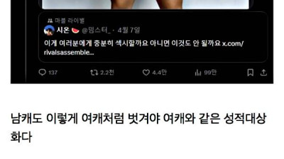 최근들어 벌어지고 있는 옳게 된 성적 대상화